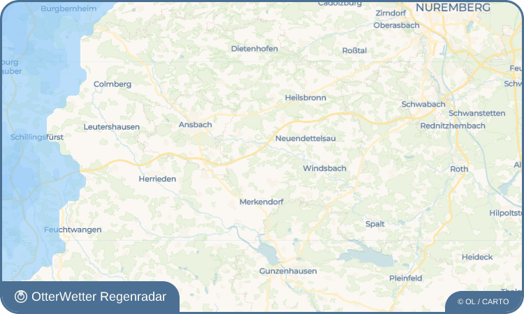 OtterWetter Regenradar-Widget Wattenbach