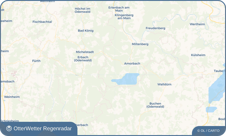 OtterWetter Regenradar-Widget Watterbach
