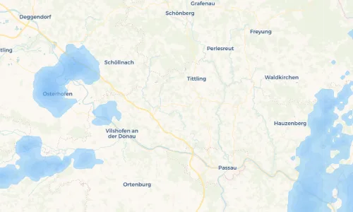 Regenradar Vorschaubild - Aktuelle Niederschläge in Weferting und Umgebung