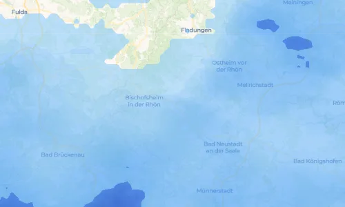 Regenradar Vorschaubild - Aktuelle Niederschläge in Wegfurt und Umgebung