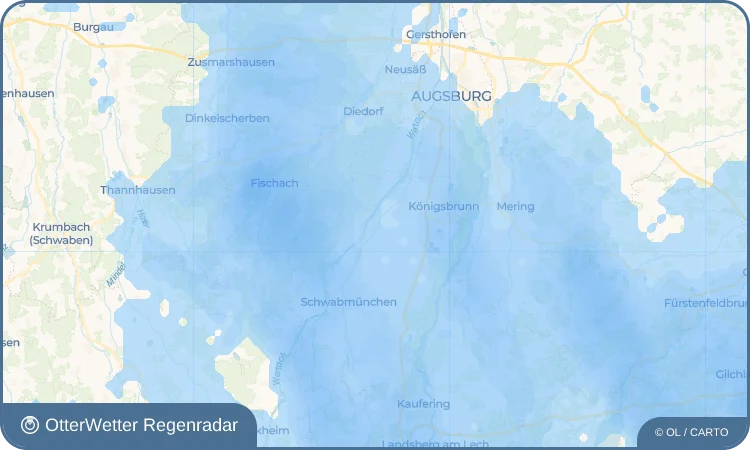 Wetter-Widget-Vorschau mit Vorhersagedaten für Wehringen