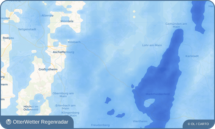 OtterWetter Regenradar-Widget Weibersbrunn