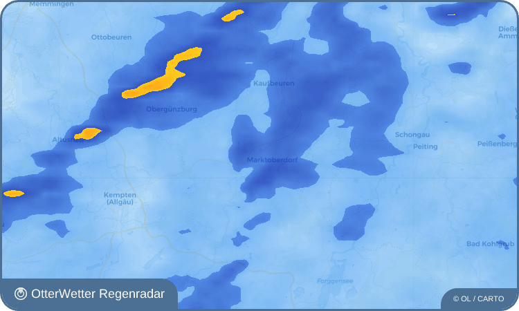 OtterWetter Regenradar-Widget Weibletshofen