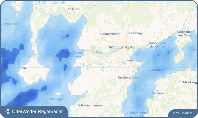 OtterWetter Regenradar-Widget Weichering