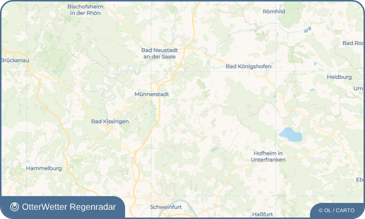 OtterWetter Regenradar-Widget Weichtungen