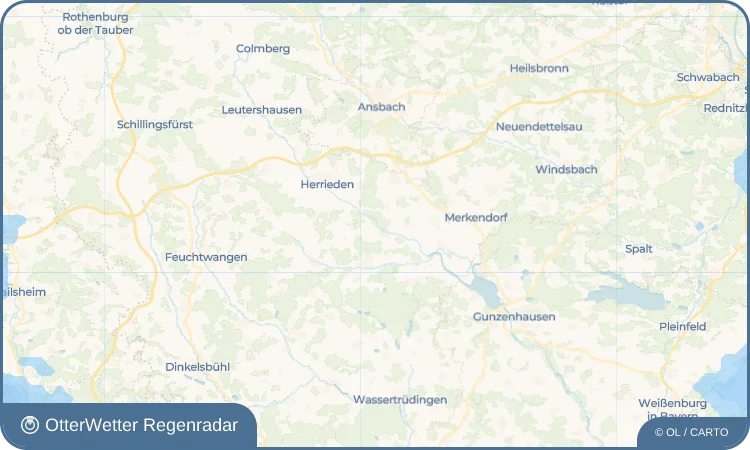 Wetter-Widget-Vorschau mit Vorhersagedaten für Weidendorf