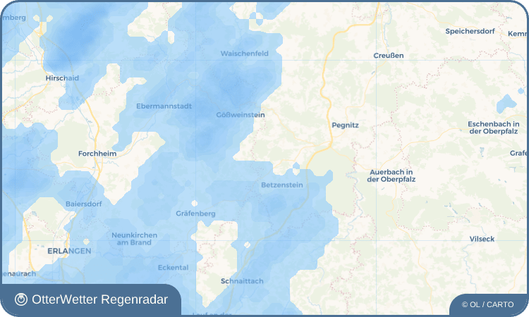 OtterWetter Regenradar-Widget Weidenhüll bei Leienfels