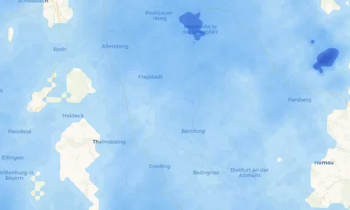 Regenradar Vorschaubild - Aktuelle Niederschläge in Weidenwang und Umgebung
