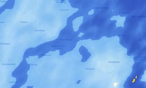 Regenradar Vorschaubild - Aktuelle Niederschläge in Weidhausen und Umgebung