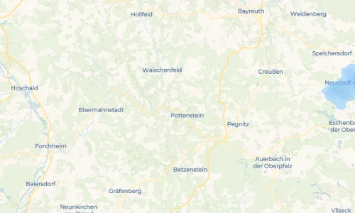 Regenradar Vorschaubild - Aktuelle Niederschläge in Weidmannsgesees und Umgebung