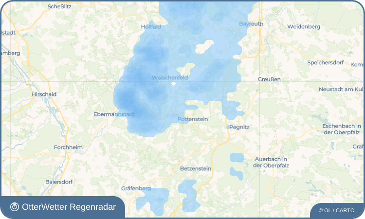 OtterWetter Regenradar-Widget Weidmannsgesees