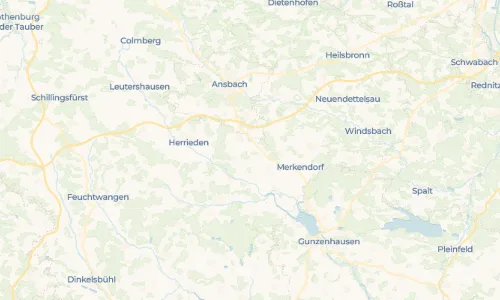 Regenradar Weiherschneidbach: aktuelle Niederschläge in Weiherschneidbach und Umgebung, Stand 23. Oktober 2026 um 16:50 Uhr