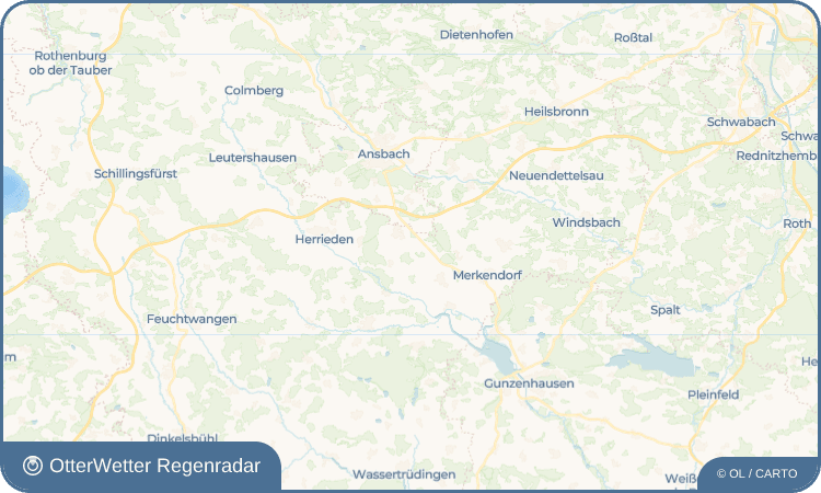 OtterWetter Regenradar-Widget Weiherschneidbach