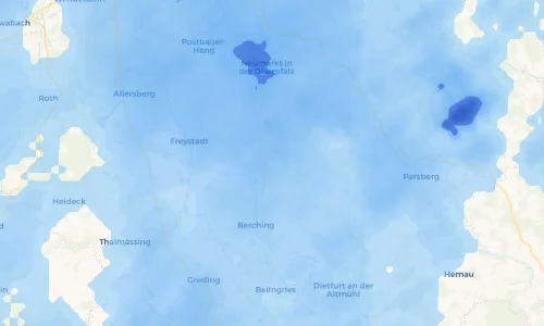 Regenradar Vorschaubild - Aktuelle Niederschläge in Weihersdorf und Umgebung