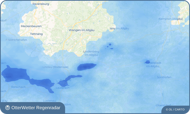OtterWetter Regenradar-Widget Weiler im Allgäu