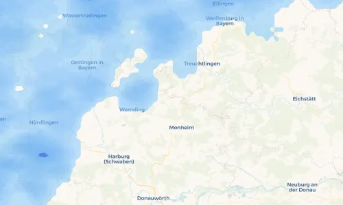 Regenradar Vorschaubild - Aktuelle Niederschläge in Weilheim und Umgebung