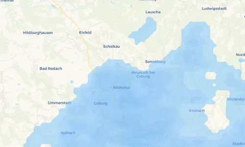 Regenradar Vorschaubild - Aktuelle Niederschläge in Weimersdorf und Umgebung