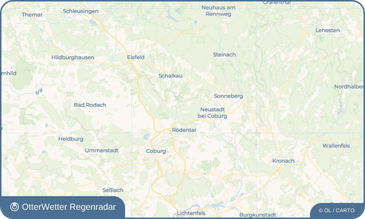 OtterWetter Regenradar-Widget Weimersdorf