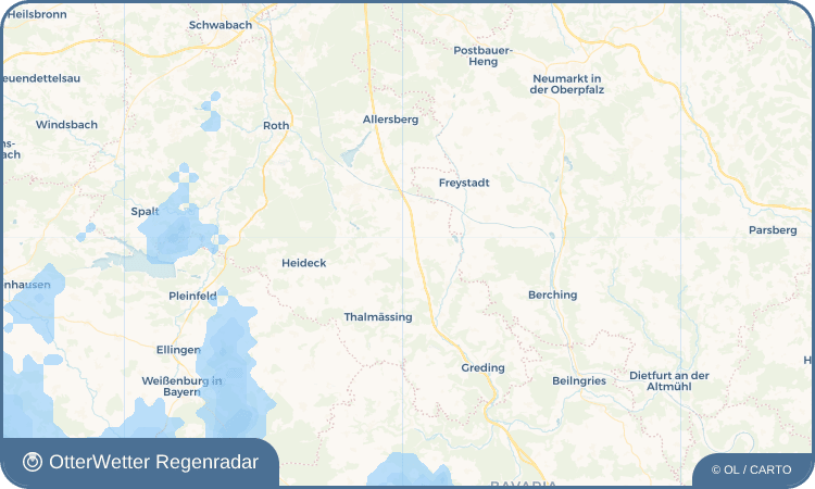 Widget-Vorschau für Weinsfeld Wetter-Widget-Vorschau mit Vorhersagedaten für Weinsfeld