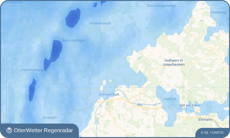OtterWetter Regenradar-Widget Weipoltshausen