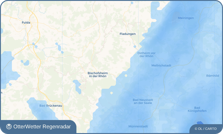 OtterWetter Regenradar-Widget Weisbach
