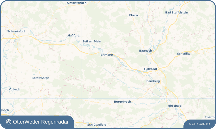 Widget-Vorschau für Weisbrunn Wetter-Widget-Vorschau mit Vorhersagedaten für Weisbrunn
