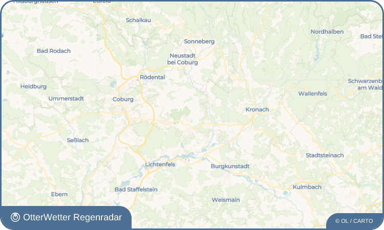 OtterWetter Regenradar-Widget Weischau