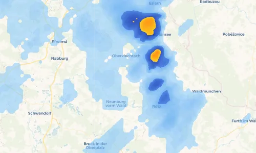 Regenradar Vorschaubild - Aktuelle Niederschläge in Weislitz und Umgebung