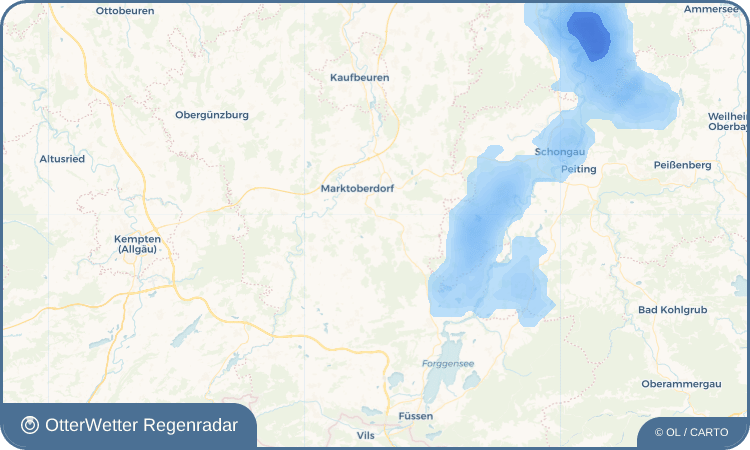 OtterWetter Regenradar-Widget Weißen