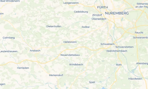 Regenradar Vorschaubild - Aktuelle Niederschläge in Weißenbronn und Umgebung