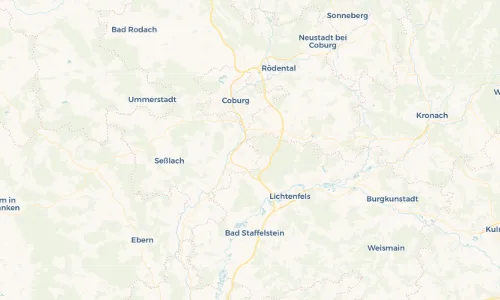 Regenradar Vorschaubild - Aktuelle Niederschläge in Weißenbrunn am Forst und Umgebung