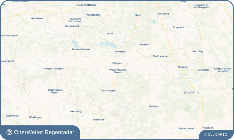 Widget-Vorschau für Weißenburg in Bayern Wetter-Widget-Vorschau mit Vorhersagedaten für Weißenburg in Bayern