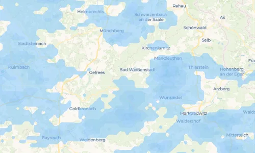 Regenradar Vorschaubild - Aktuelle Niederschläge in Weißenhaid und Umgebung