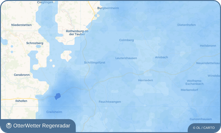 Wetter-Widget-Vorschau mit Vorhersagedaten für Weißenkirchberg