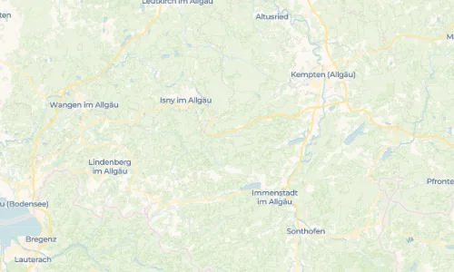 Regenradar Weitnau: aktuelle Niederschläge in Weitnau und Umgebung, Stand 25. Oktober 2026 um 19:50 Uhr