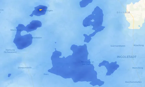 Regenradar Vorschaubild - Aktuelle Niederschläge in Wellheim und Umgebung