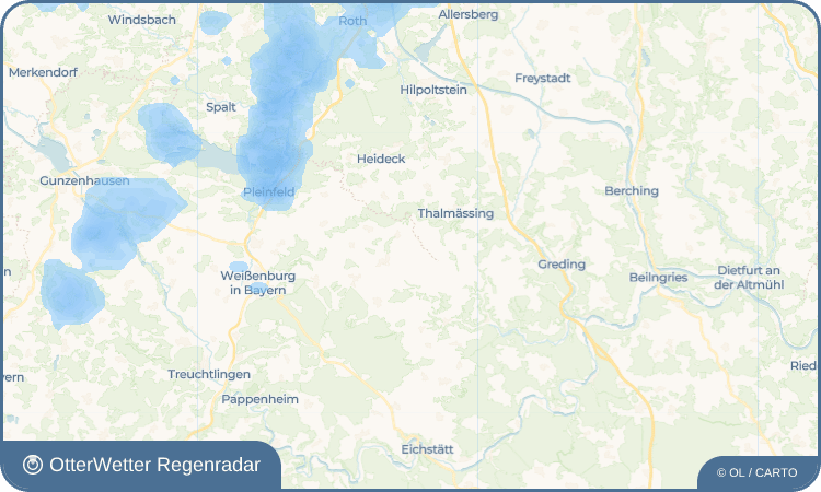OtterWetter Regenradar-Widget Wengen