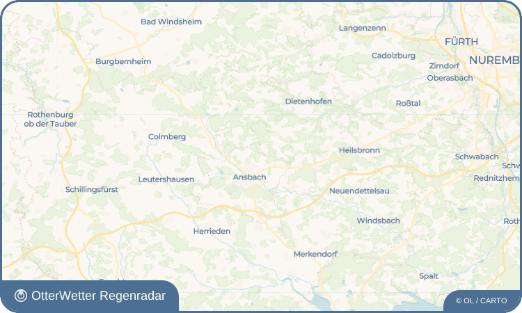 OtterWetter Regenradar-Widget Wengenstadt
