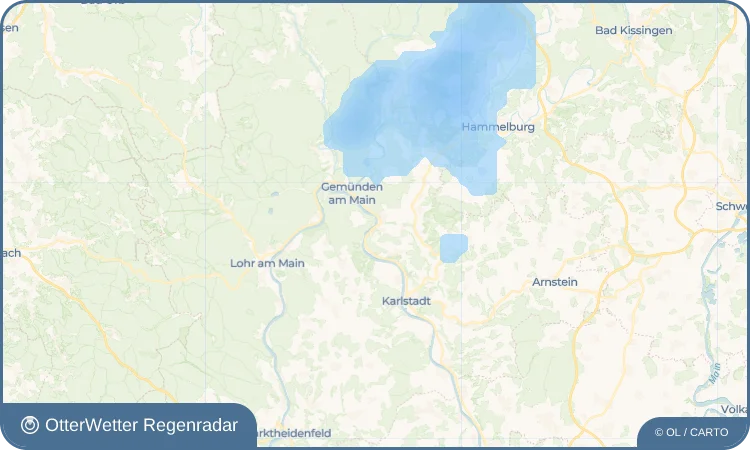 Widget-Vorschau für Wernfeld Wetter-Widget-Vorschau mit Vorhersagedaten für Wernfeld