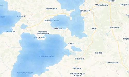 Regenradar Vorschaubild - Aktuelle Niederschläge in Wernfels und Umgebung