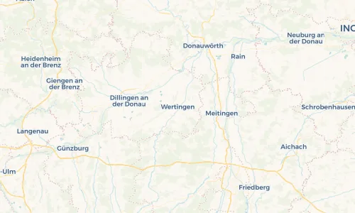 Regenradar Vorschaubild - Aktuelle Niederschläge in Wertingen und Umgebung