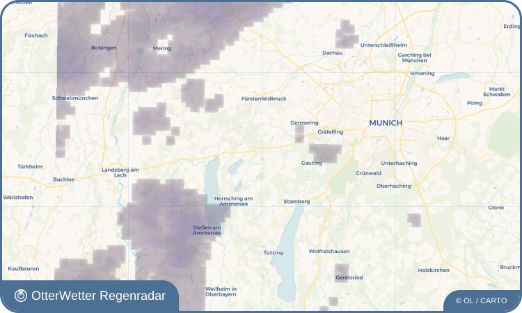 Wetter-Widget-Vorschau mit Vorhersagedaten für Weßling