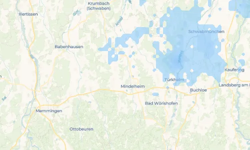 Regenradar Vorschaubild - Aktuelle Niederschläge in Westernach und Umgebung