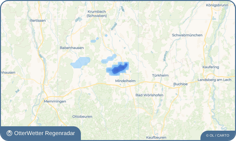 OtterWetter Regenradar-Widget Westernach