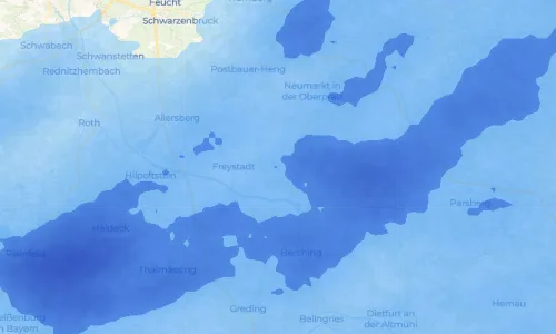 Regenradar Vorschaubild - Aktuelle Niederschläge in Wettenhofen und Umgebung