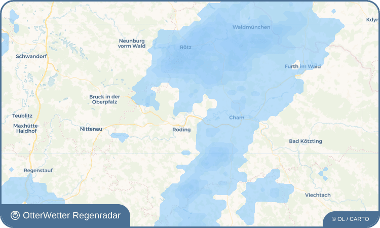 OtterWetter Regenradar-Widget Wetterfeld