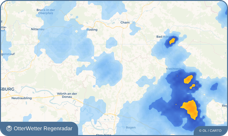 Wetter-Widget-Vorschau mit Vorhersagedaten für Wetzelsberg