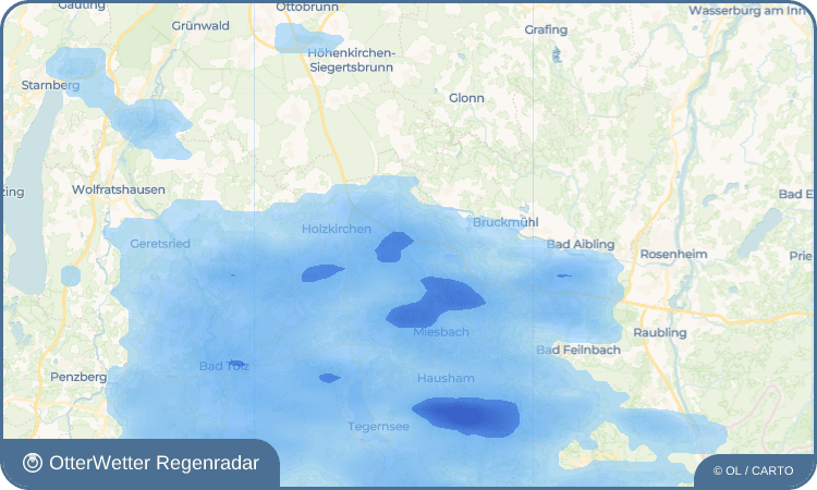 OtterWetter Regenradar-Widget Weyarn