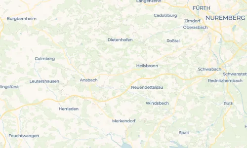 Regenradar Vorschaubild - Aktuelle Niederschläge in Wicklesgreuth und Umgebung