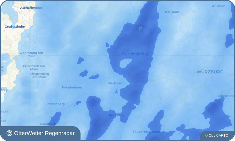 OtterWetter Regenradar-Widget Wiebelbach